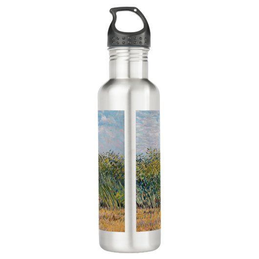 Vincent van Gogh - Weizenfeld mit Lark Edelstahlflasche (Rückseite)