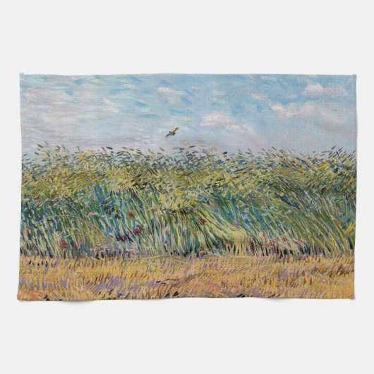 Vincent van Gogh - Weizenfeld mit Lark Geschirrtuch (Horizontal)