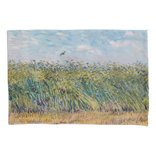 Vincent van Gogh - Weizenfeld mit Lark Kissenbezug