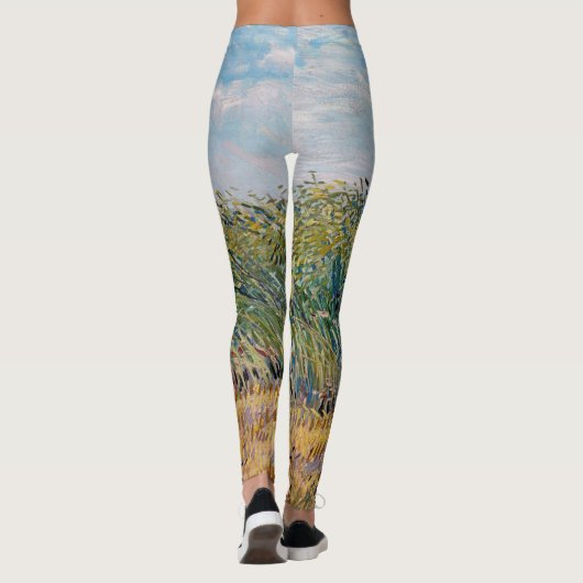 Vincent van Gogh - Weizenfeld mit Lark Leggings (Rückseite)