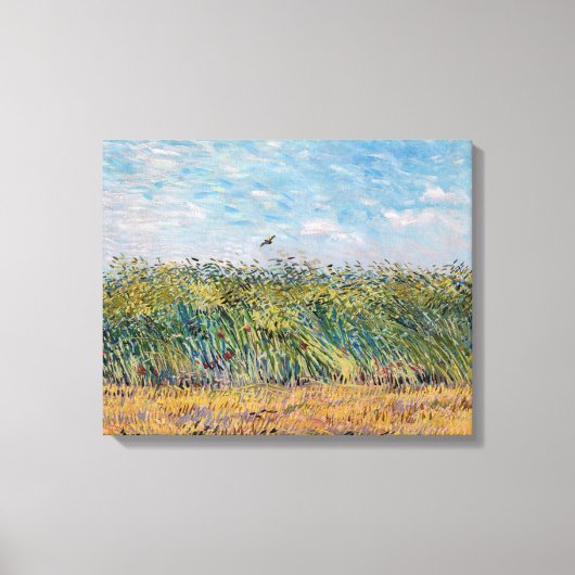 Vincent van Gogh - Weizenfeld mit Lark Leinwanddruck (Vorderseite)
