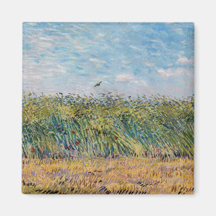 Vincent van Gogh - Weizenfeld mit Lark Magnet