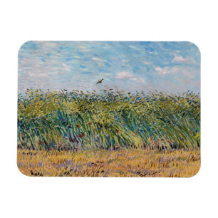 Vincent van Gogh - Weizenfeld mit Lark Magnet