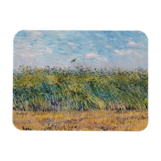 Vincent van Gogh - Weizenfeld mit Lark Magnet (Horizontal)