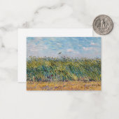 Vincent van Gogh - Weizenfeld mit Lark Mitteilungskarte (Vorderseite/Rückseite Beispiel)