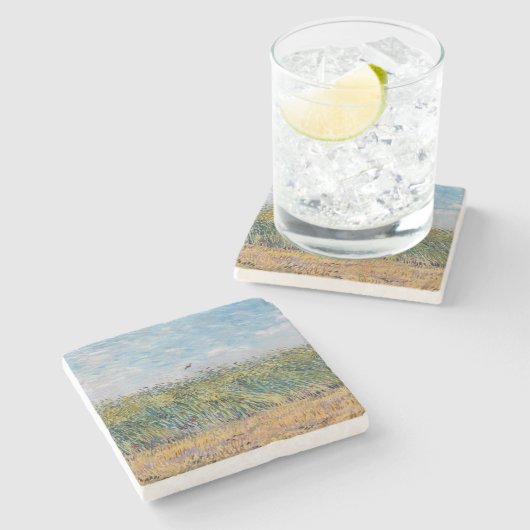 Vincent van Gogh - Weizenfeld mit Lark Steinuntersetzer (Seitenansicht)