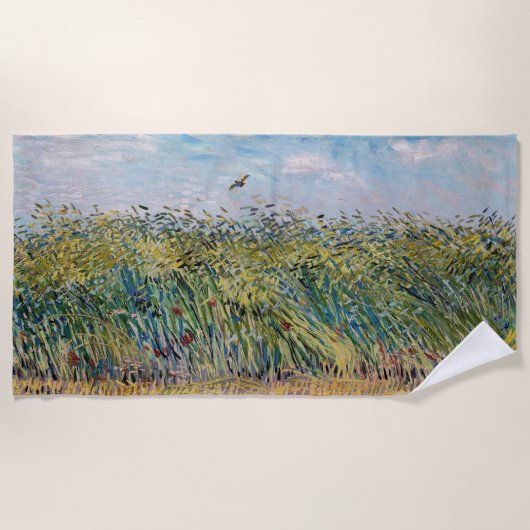 Vincent van Gogh - Weizenfeld mit Lark Strandtuch (Vorderseite)