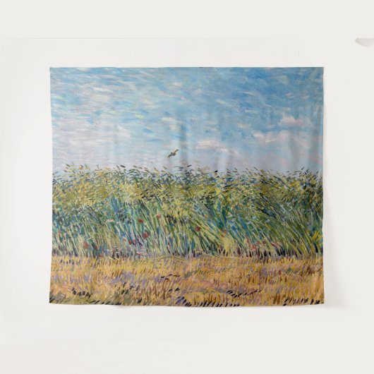 Vincent van Gogh - Weizenfeld mit Lark Wandteppich (Vorderseite (Horizontal))