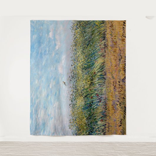 Vincent van Gogh - Weizenfeld mit Lark Wandteppich (Vorderseite)