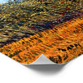 Vincent Van Gogh - Weizenfeld mit Park Poster (Ecke)