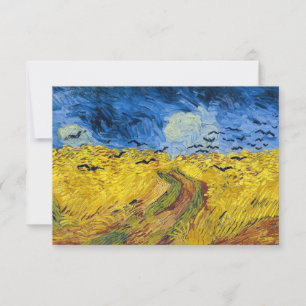 Vincent van Gogh - Weizenfeld mit Raben Dankeskarte