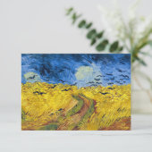 Vincent van Gogh - Weizenfeld mit Raben Dankeskarte (Stehend Vorderseite)