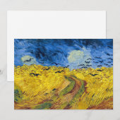 Vincent van Gogh - Weizenfeld mit Raben Einladung (Vorne/Hinten)