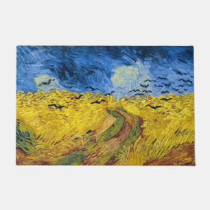 Vincent van Gogh - Weizenfeld mit Raben Fußmatte
