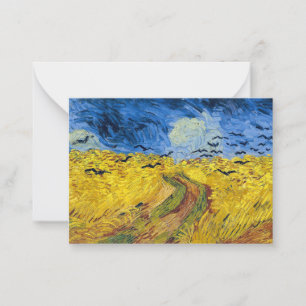 Vincent van Gogh - Weizenfeld mit Raben Mitteilungskarte
