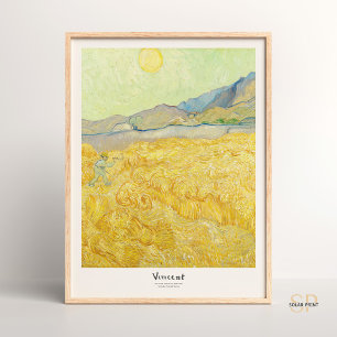 Vincent van Gogh Weizenfeld mit Schnitter Kunst Dr Poster