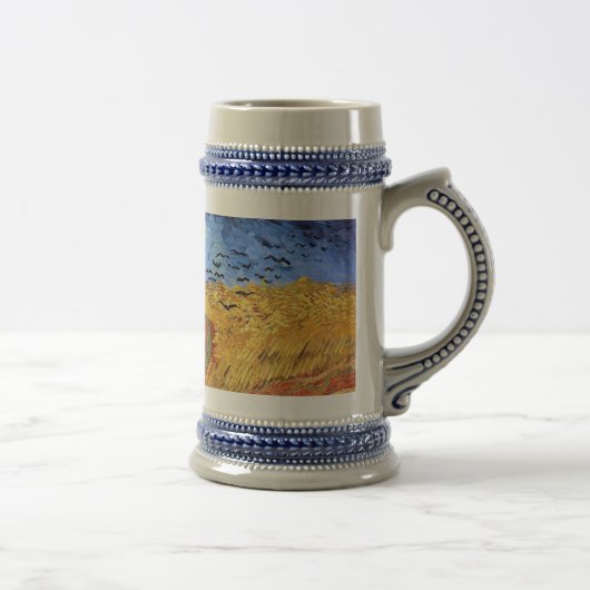 Vincent Van Gogh - Weizenfeld mit schwarzen Krähen Bierglas (Rechts)