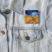 Vincent Van Gogh - Weizenfeld mit schwarzen Krähen Button (Beispiel)