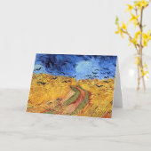 Vincent Van Gogh - Weizenfeld mit schwarzen Krähen Karte (Gelbe Blume)