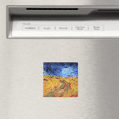 Vincent Van Gogh - Weizenfeld mit schwarzen Krähen Magnet (In Situ (Geschirrspüler))