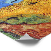 Vincent Van Gogh - Weizenfeld mit schwarzen Krähen Poster (Ecke)