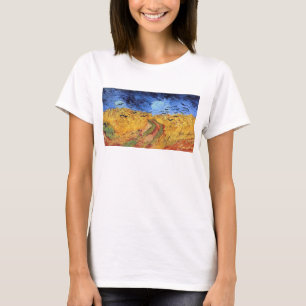 Vincent Van Gogh - Weizenfeld mit schwarzen Krähen T-Shirt