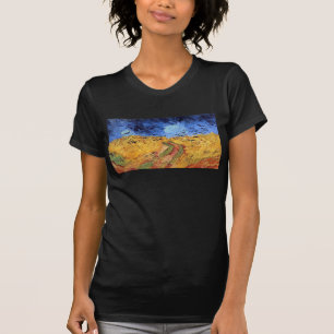 Vincent Van Gogh - Weizenfeld mit schwarzen Krähen T-Shirt