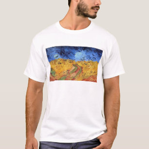 Vincent Van Gogh - Weizenfeld mit schwarzen Krähen T-Shirt
