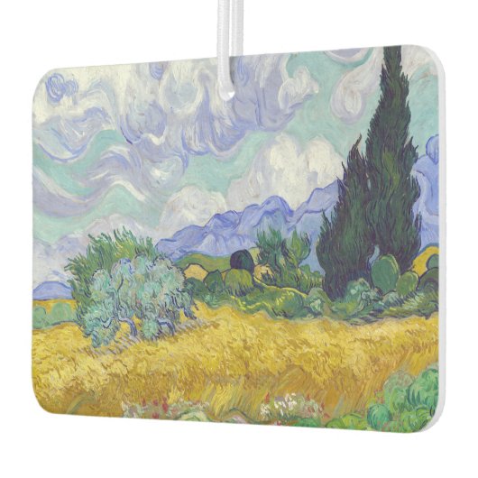 Vincent Van Gogh - Weizenfeld mit Zypressen Autolufterfrischer (Links)