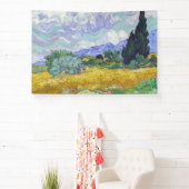 Vincent Van Gogh - Weizenfeld mit Zypressen Banner (InSitu)