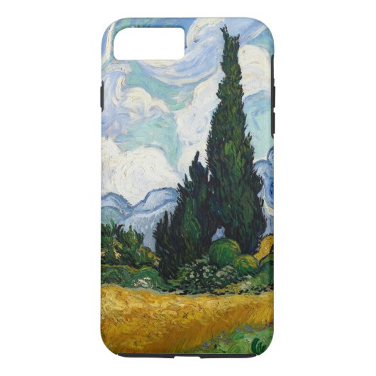 Vincent Van Gogh Weizenfeld mit Zypressen Case-Mate iPhone Hülle (Rückseite)
