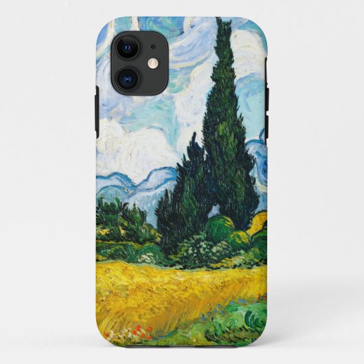 Vincent Van Gogh Weizenfeld mit Zypressen Case-Mate iPhone Hülle (Rückseite)