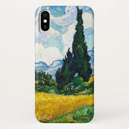Vincent Van Gogh Weizenfeld mit Zypressen Case-Mate iPhone Hülle (Rückseite)