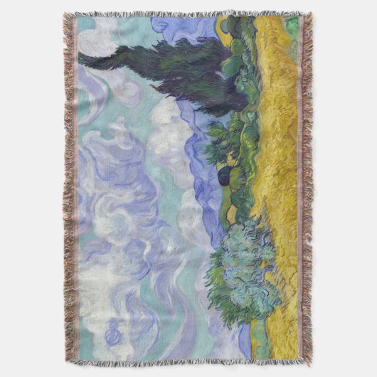 Vincent Van Gogh - Weizenfeld mit Zypressen Decke (Vorderseite Vertikal)