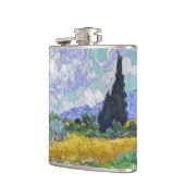 Vincent Van Gogh - Weizenfeld mit Zypressen Flachmann (Links)