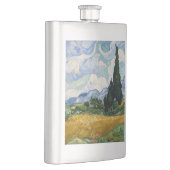 Vincent Van Gogh Weizenfeld mit Zypressen Flachmann (Rechts)