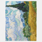 Vincent Van Gogh - Weizenfeld mit Zypressen Fleecedecke (Vorderseite)