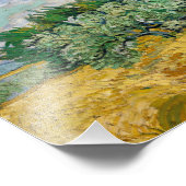 Vincent van Gogh - Weizenfeld mit Zypressen Fotodruck (Ecke)