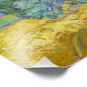 Vincent Van Gogh - Weizenfeld mit Zypressen Fotodruck (Ecke)