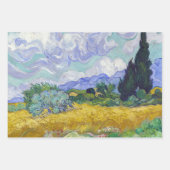 Vincent Van Gogh - Weizenfeld mit Zypressen Geschenkpapier Set (Vorderseite 3)