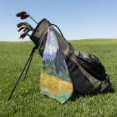 Vincent Van Gogh - Weizenfeld mit Zypressen Golfhandtuch (Gras)