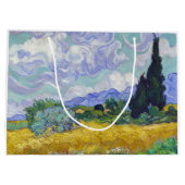 Vincent Van Gogh - Weizenfeld mit Zypressen Große Geschenktüte (Rückseite)