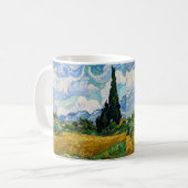 Vincent Van Gogh - Weizenfeld mit Zypressen Kaffeetasse (Vorderseite Links)