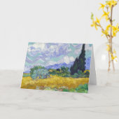 Vincent Van Gogh - Weizenfeld mit Zypressen Karte (Gelbe Blume)