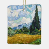 Vincent Van Gogh - Weizenfeld mit Zypressen Keramikornament (Links)