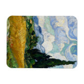Vincent Van Gogh Weizenfeld mit Zypressen Magnet (Horizontal)