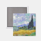Vincent Van Gogh - Weizenfeld mit Zypressen Magnet (Vorderseite/Rückseite)