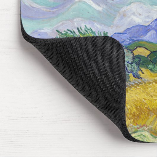 Vincent Van Gogh - Weizenfeld mit Zypressen Mousepad (Ecke)