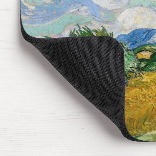 Vincent Van Gogh - Weizenfeld mit Zypressen Mousepad (Ecke)