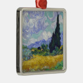 Vincent Van Gogh - Weizenfeld mit Zypressen Ornament Aus Metall (Rechts)